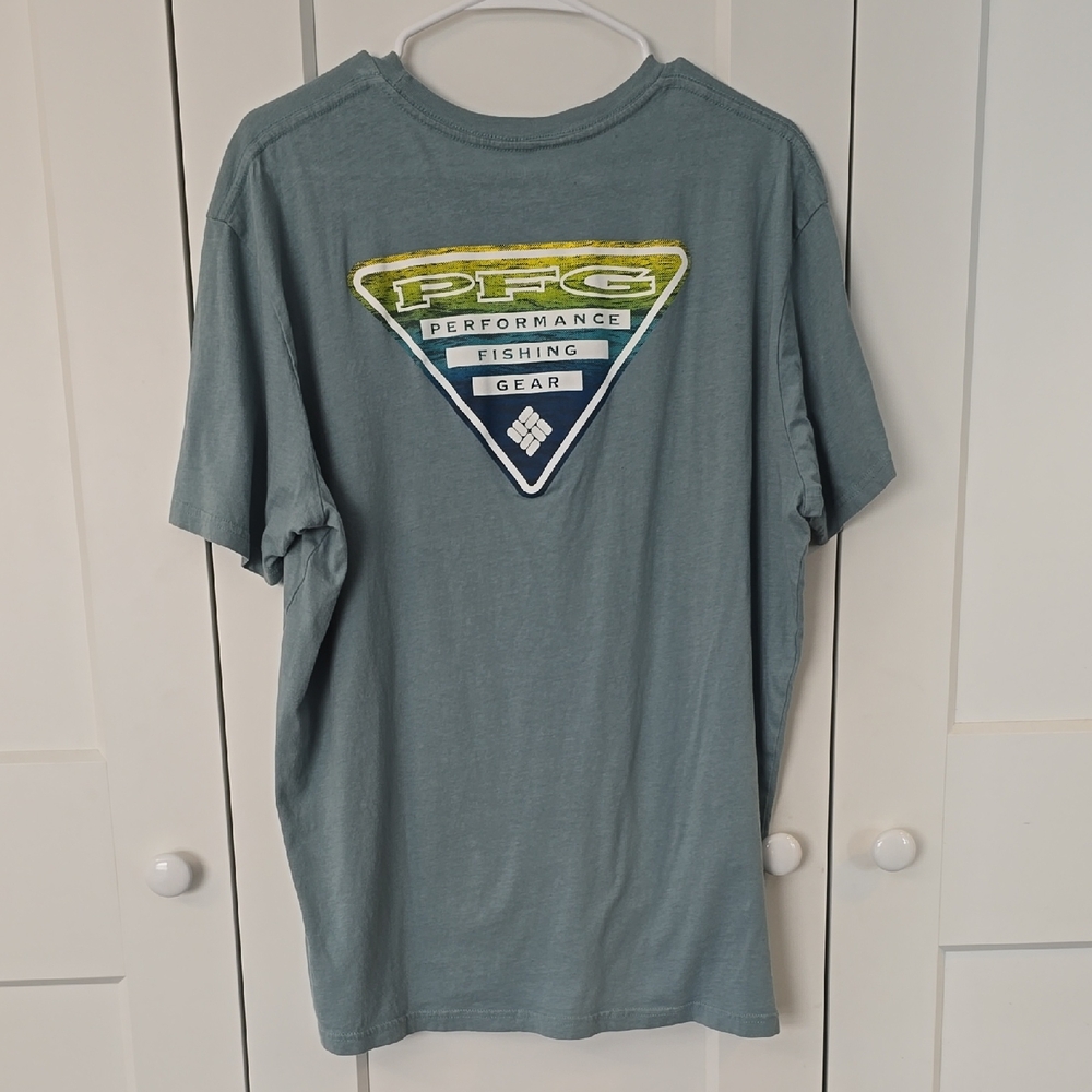 Columbia Men's Blue PFG Short Sleeve Tee